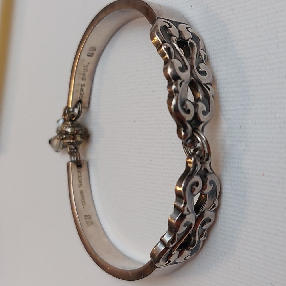 Vintage Rogers Bros Heavy Duty Silver Plated Spoon Silverware Bracelet